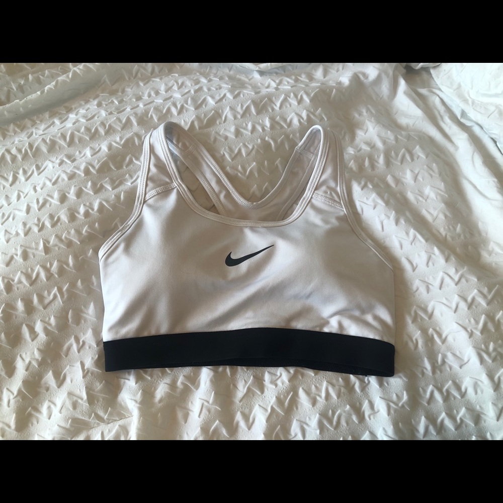 White Nike Sports Bra